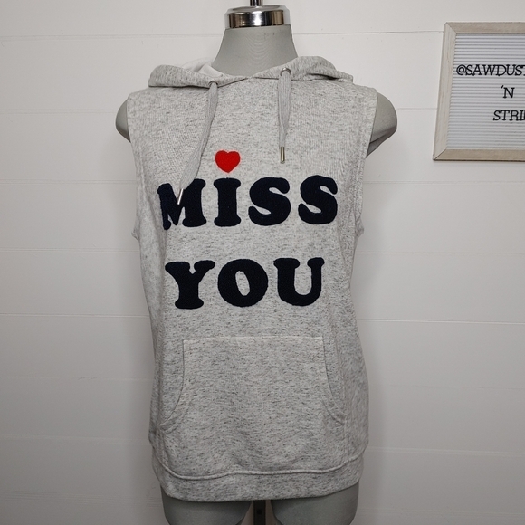 ZOE Karssen Miss You Sleeveless Hoodie S - Picture 2 of 10